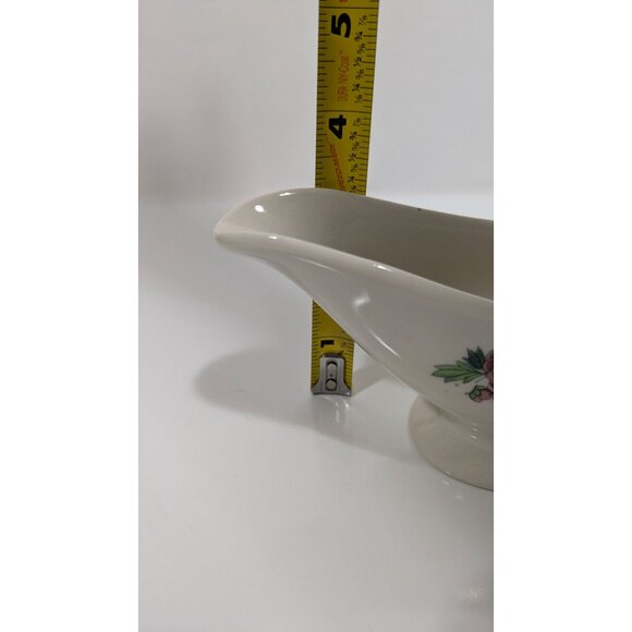 Syracuse Birds Of Paradise Gravy Boat Floral Vintage Server Restaurant Ware - Picture 4 of 16